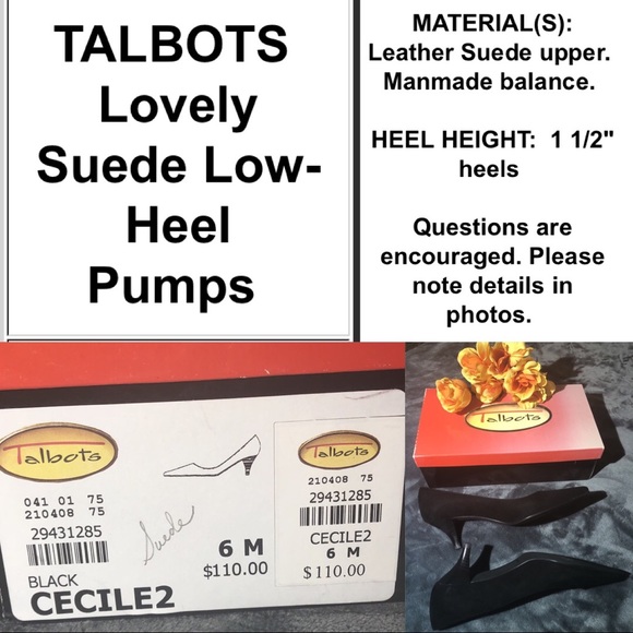 ♦️SOLD EBAY!♦️Leather Suede Kitten Heels 👠 size 6 - Picture 4 of 7